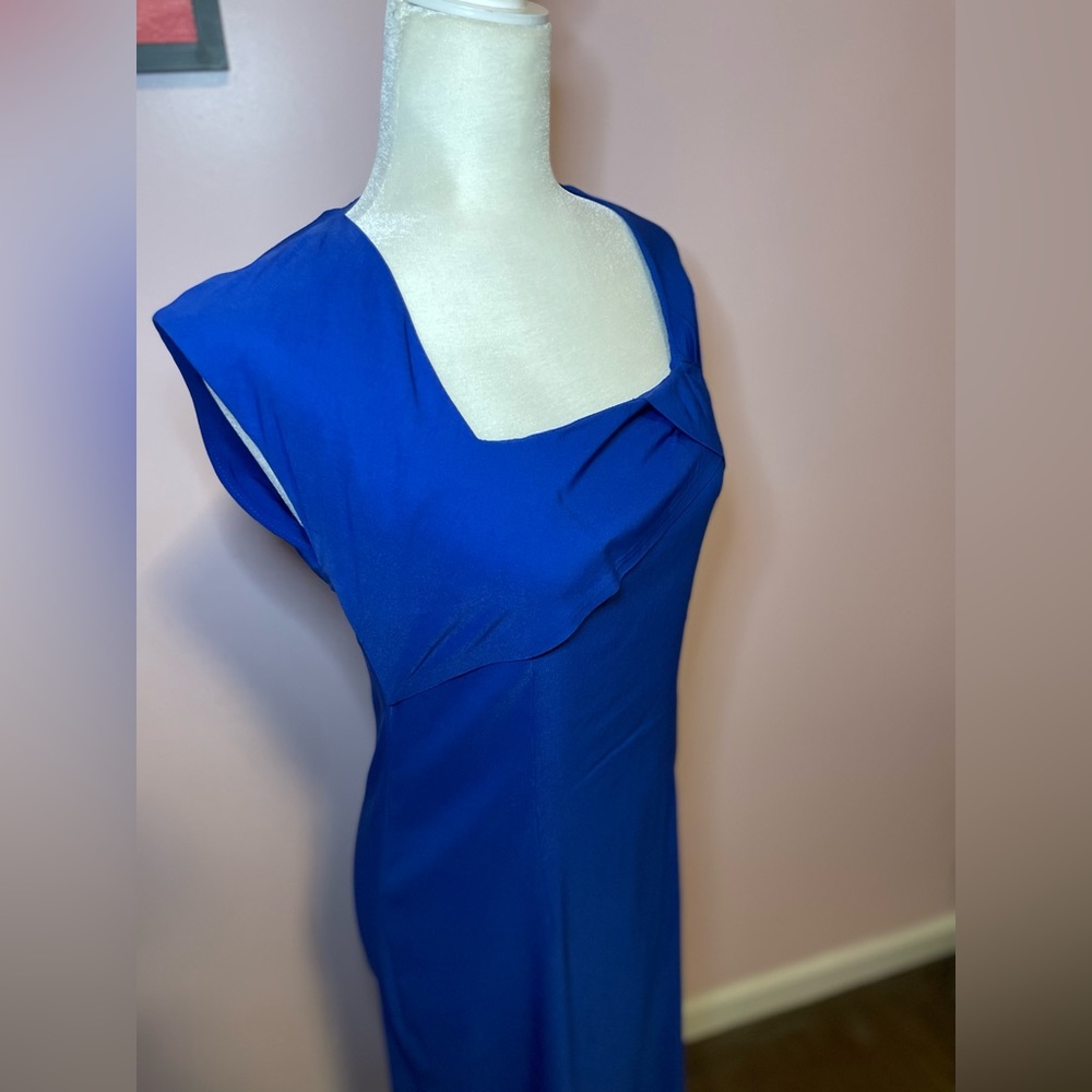 Stunning blue Bettie Page vintage inspired dress